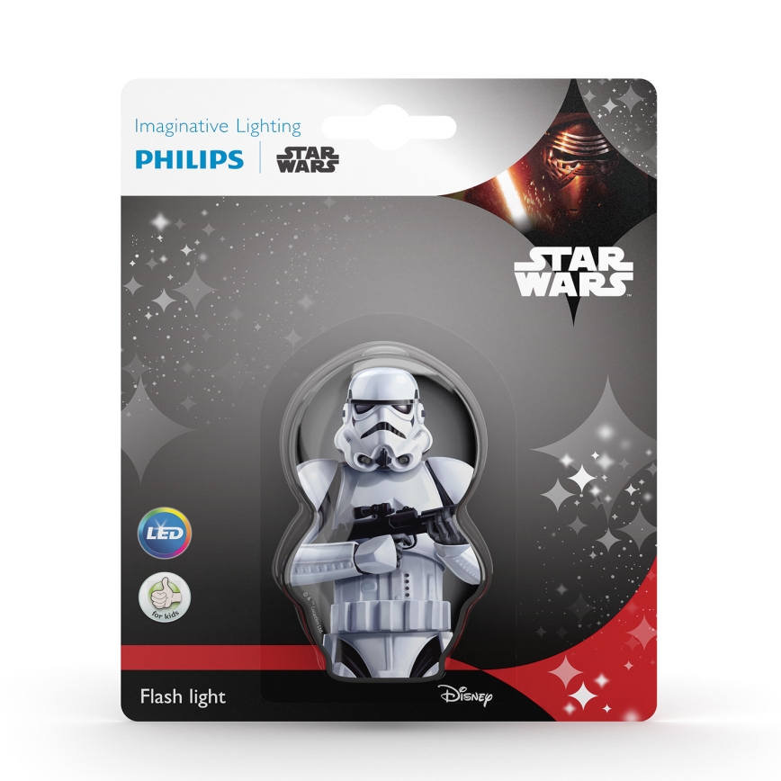 Philips 71767/97/16 - Gyereklámpa STAR WARS STORMTROOPER LED/0,3W