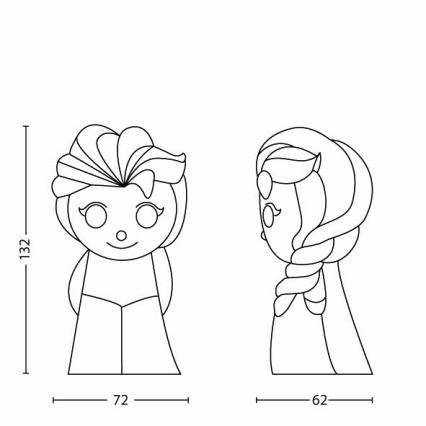 Gyereklámpa LED/2xAAA