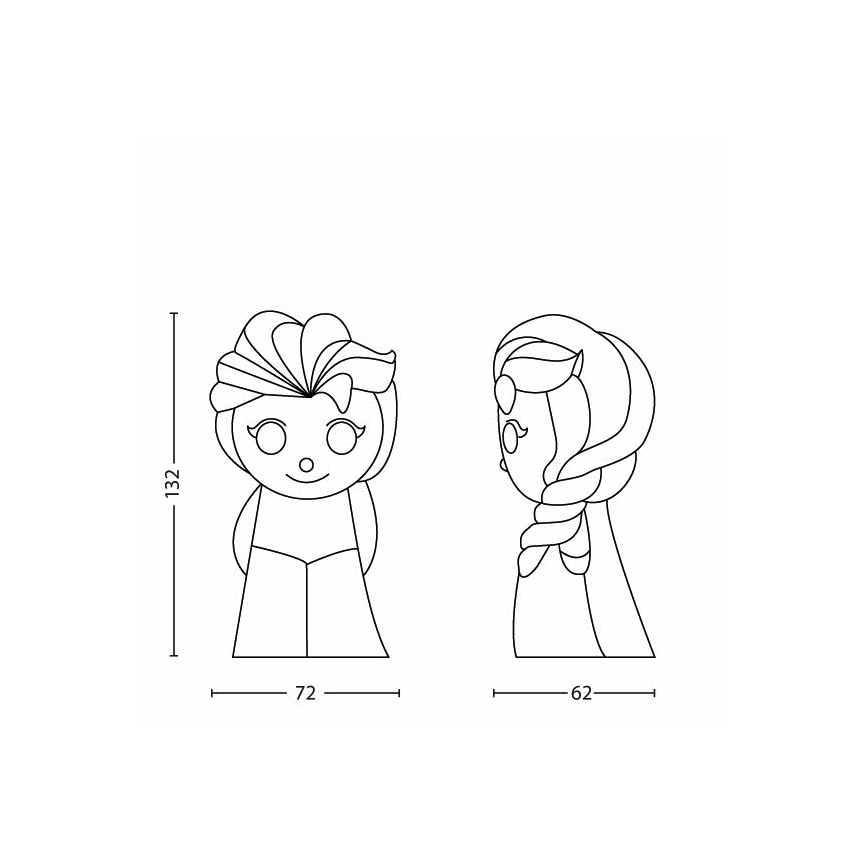 Gyereklámpa LED/2xAAA