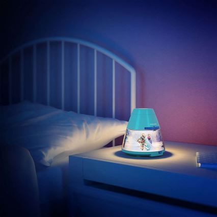 Philips 71769/08/16 - LED dětská lampa FROZEN 1xLED/0,1W + 3xLED/0,3W/3xAA projektor