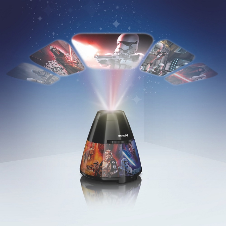 Philips 71769/30/P0 - LED gyerek projektor STAR WARS LED/0,1W/3xAA