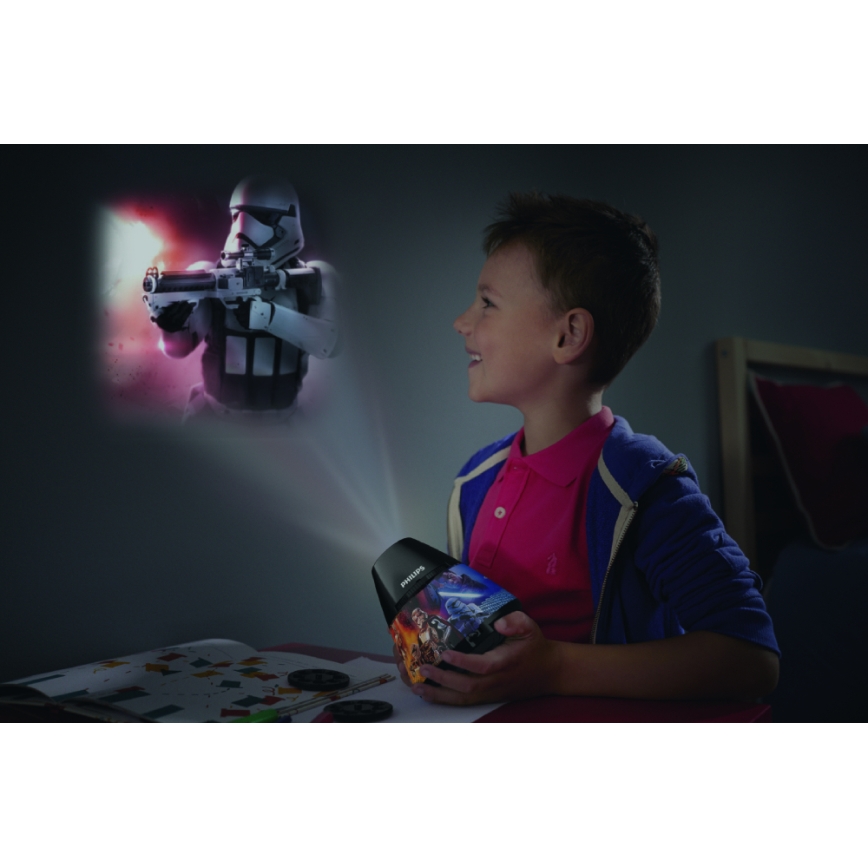 Philips 71769/30/P0 - LED gyerek projektor DISNEY STAR WARS LED/0,1W/3xAA