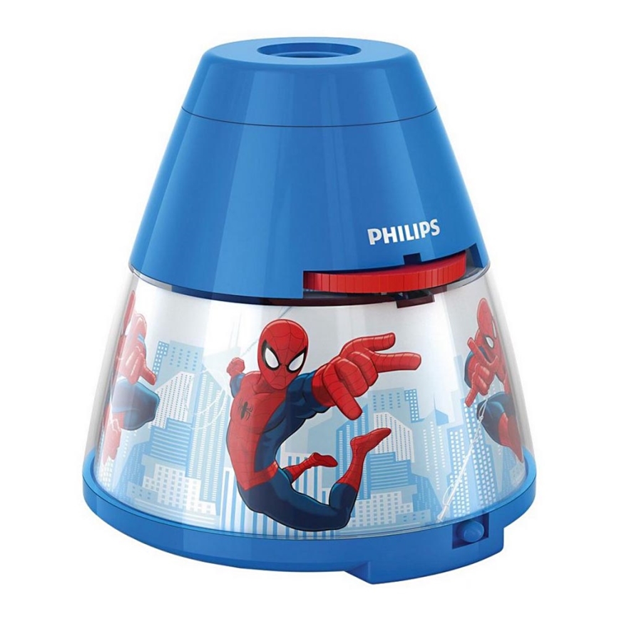 Philips 71769/40/16 - LED Gyermek projektor MARVEL SPIDER MAN LED/0,1W/3xAA
