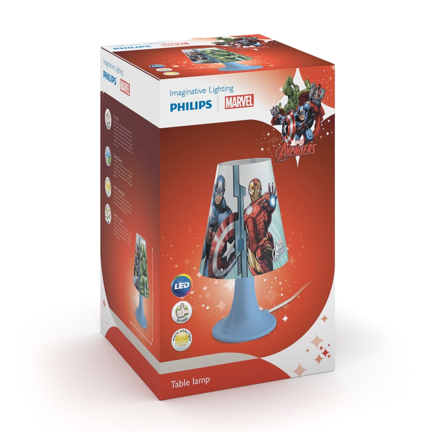 Philips 71795/36/16 - Asztali lámpa AVENGERS LED/2,3W/230V