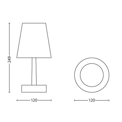 Philips 71796/32/16 - Asztali lámpa DISNEY CARS LED/0,6W/3xAA