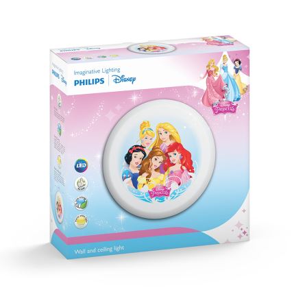 Philips 71884/28/P0 - LED Gyerek fali lámpa DISNEY PRINCESS 4xLED/2,5W/230V