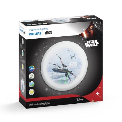 Philips 71884/51/P0 - LED Gyerek fali lámpa STAR WARS 4xLED/2,5W/230V