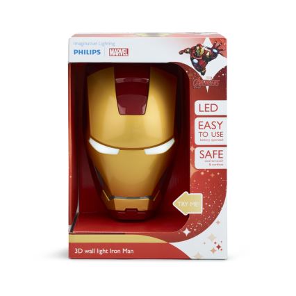 Philips 71939/55/P0 - LED gyerek lámpa DISNEY IRON MAN 2xLED/0,2W/3V