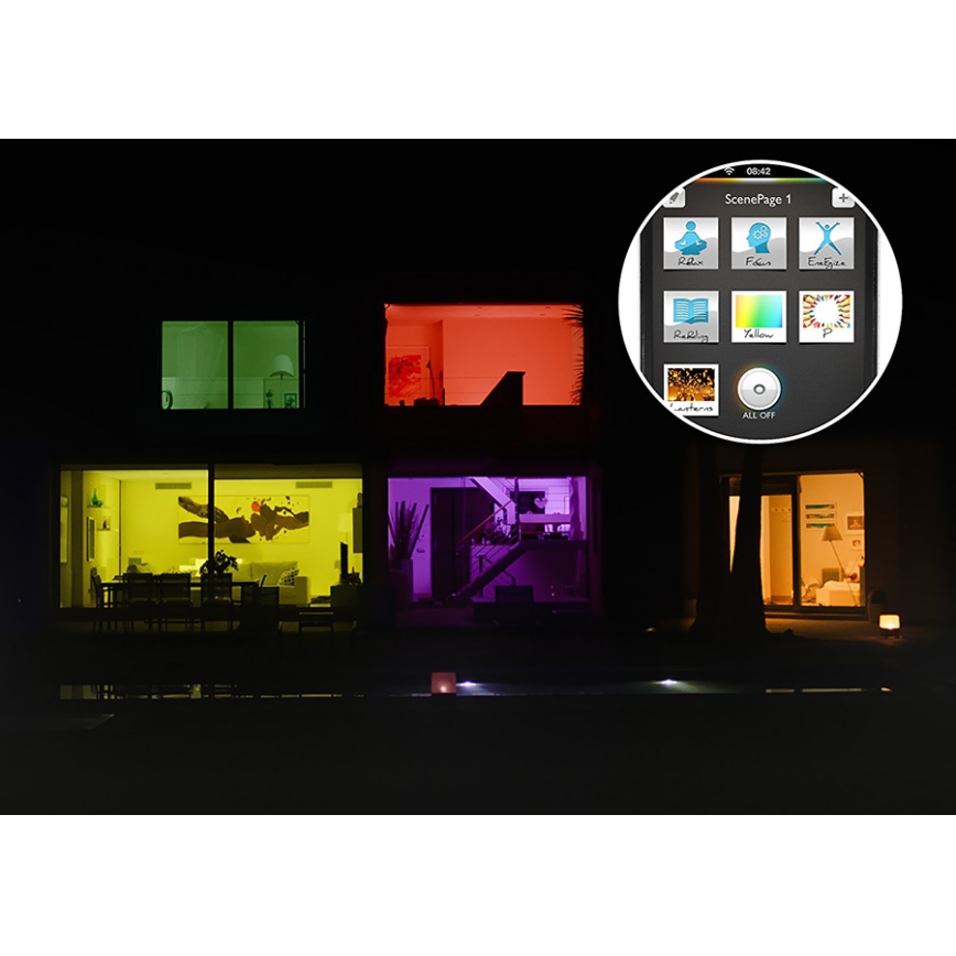 Philips 8718696592946  - SADA 3x Žárovka stmívatelná HUE WHITE AND COLOR AMBIANCE 3xE27/10W/230V