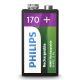 Philips 9VB1A17/10 - tölthető elem MULTILIFE NiMH/9V/170 mAh