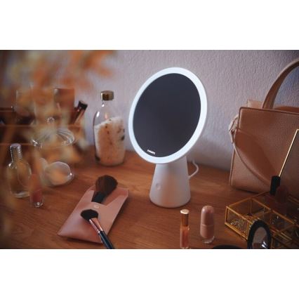 Philips - Állítható fényerejű kozmetikai tükör LED háttérvilágítással MIRROR LED/4,5W/5V