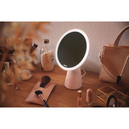 Philips - Állítható fényerejű kozmetikai tükör LED háttérvilágítással MIRROR LED/4,5W/5V