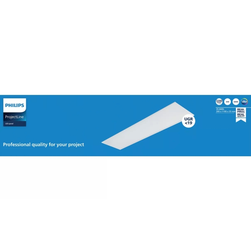 Philips - álmennyezeti LED panel PROJECTLINE LED/36W/230V 4000K 119x29,5 cm