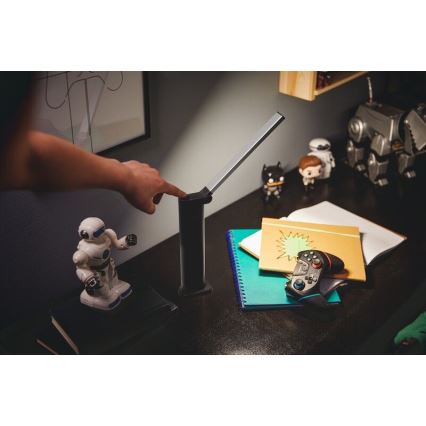 Philips - LED érintőkapcsolós asztali lámpa AMBER LED/5W/5V fekete