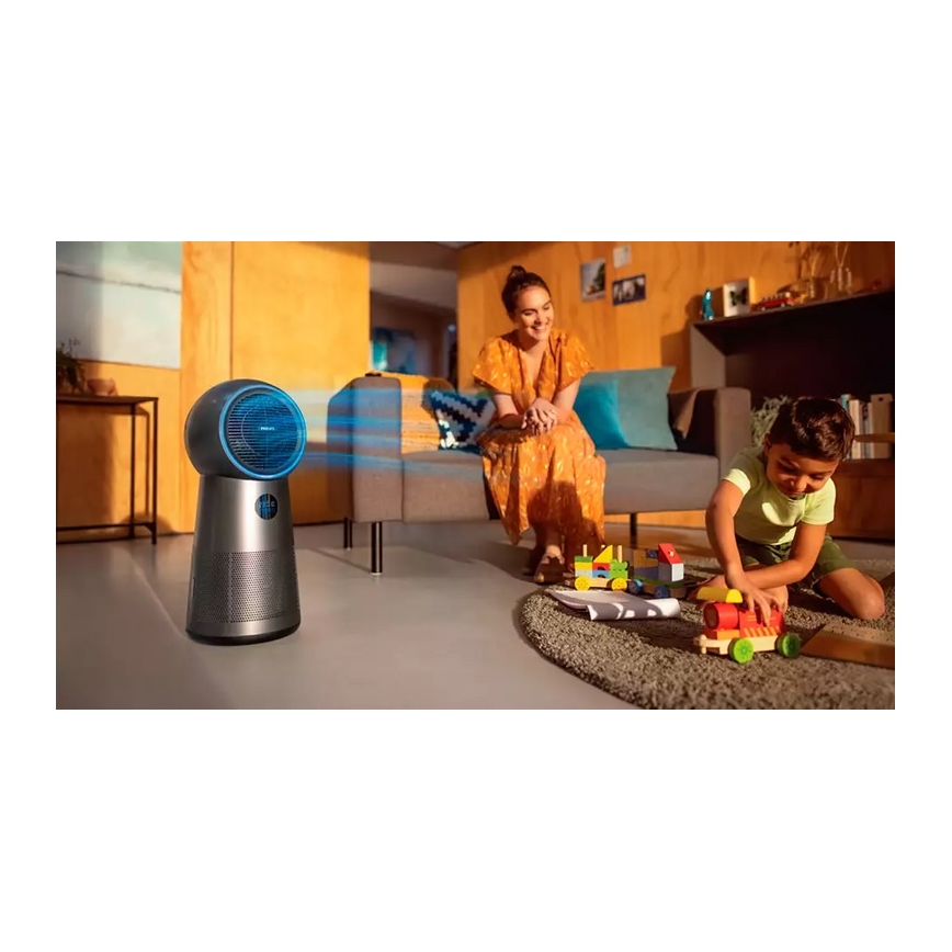 Philips AMF220/15 - Légtisztító, ventilátor és légfűtő 3 az 1-ben SERIES 2000 230V + távirányító