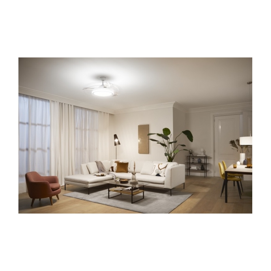 Philips - LED mennyezeti ventilátor LED/35W/230V 5500/4000/2700K fehér + távirányító