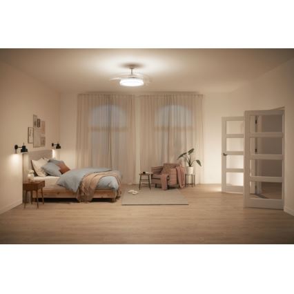 Philips - LED mennyezeti ventilátor LED/35W/230V 5500/4000/2700K fehér + távirányító