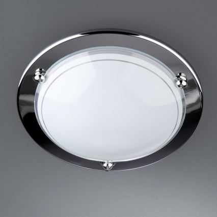 Bright Light 70700/11/11 - Stropní svítidlo FERGIE 1xE27/60W/230V chrom