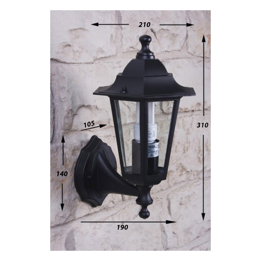 Philips - LED Kültéri fali lámpa 1xE27/10W/230V IP44