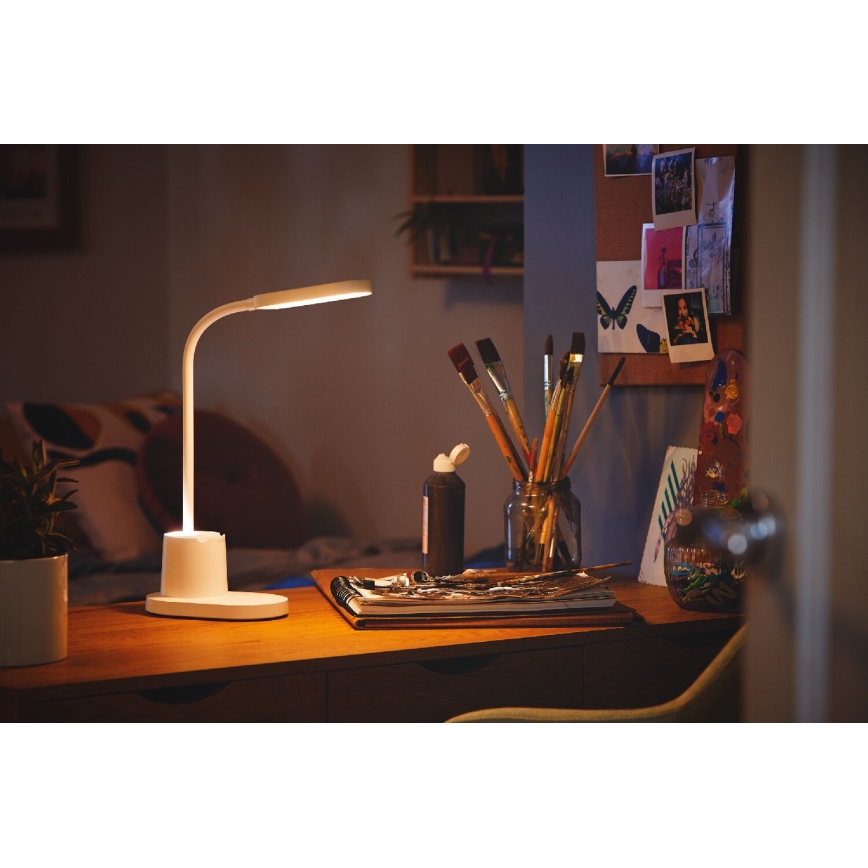 Philips - LED érintőkapcsolós asztali lámpa BUCKET LED/7W/5V 1800 mAh 3000/4000/5700K CRI 90