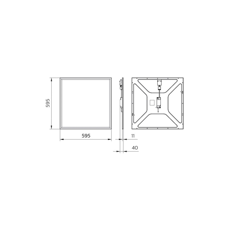 Philips - LED Fürdőszobai álmennyezeti panel CORELINE LED/34,5W/230V 60x60 cm 4000K IP44