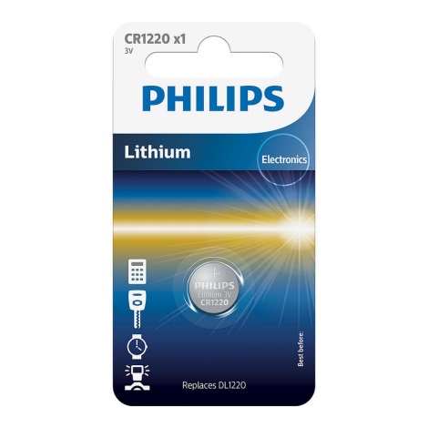 Philips CR1220/00B - Lítium gombelem CR1220 MINICELLS 3V