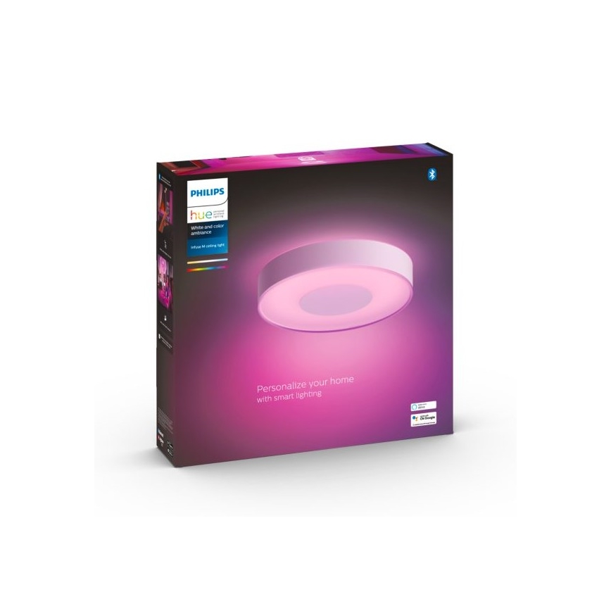 Philips - LED RGB dimmelhető mennyezeti lámpa Hue INFUSE LED/33,5W/230V 2000-6500K Ø 381 mm fehér