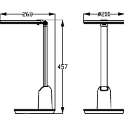 Philips - LED érintőkapcsolós asztali lámpa EINSTEIN SCENE SWITCH LED/15W/230V 2800/4000/5100K CRI94