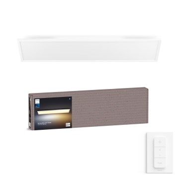Philips - Fényerőszabályozható LED mennyezeti lámpa Hue AURELLE LED/39W/230V 2200-6500K 120x30 cm fehér + fényerőszabályzó kapcsoló