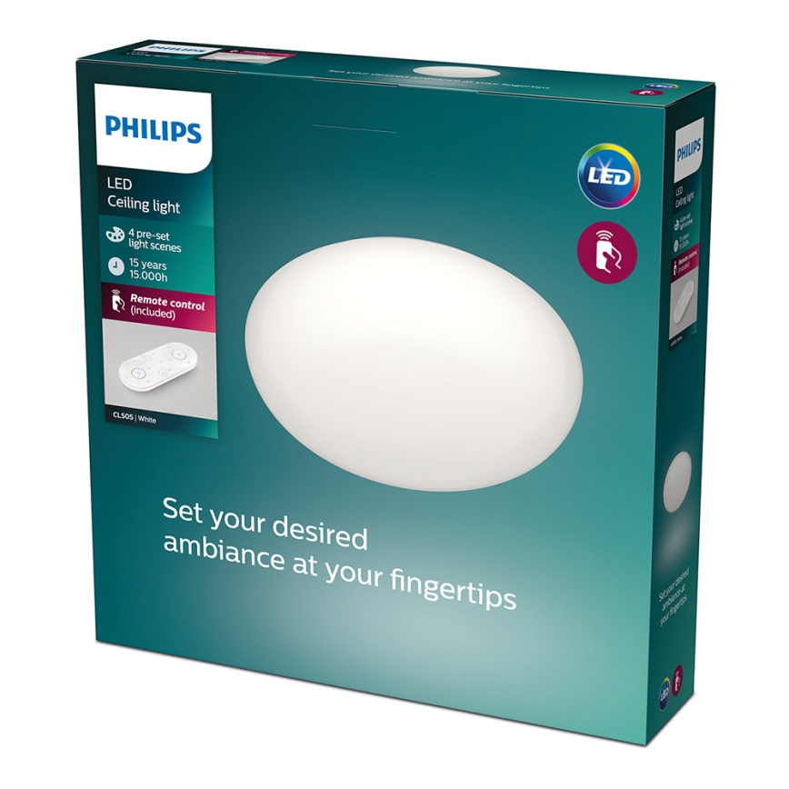 Philips - Fényerőszabályozható LED mennyezeti lámpatest LED/23W/230V + távirányító