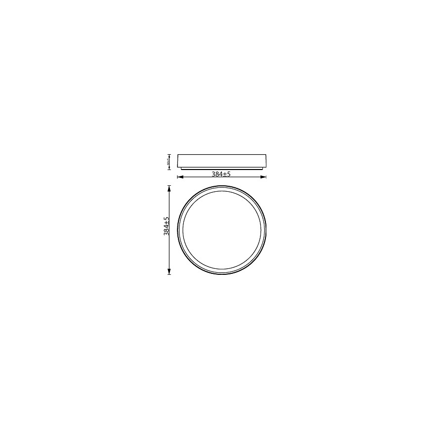 Philips - LED dimmelhető mennyezeti lámpa HANNO LED/24W/230V 2700K fekete