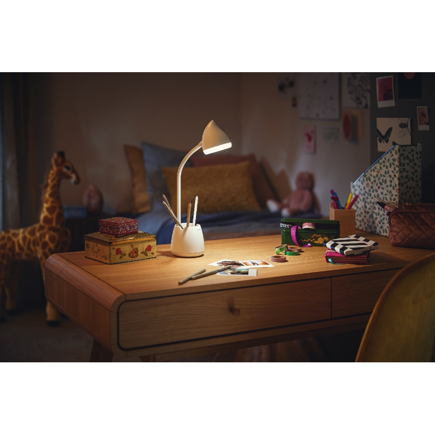 Philips - LED érintőkapcsolós asztali lámpa HAT LED/4,5W/5V 1800 mAh 3000/4000/5700K CRI 90