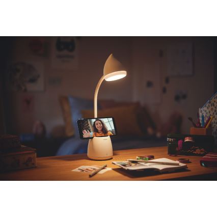 Philips - LED érintőkapcsolós asztali lámpa HAT LED/4,5W/5V 1800 mAh 3000/4000/5700K CRI 90