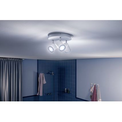 Philips - LED állítható fényerejű fürdőszobai lámpa Hue ADORE 3xGU10/5W/230V IP44 + távirányító