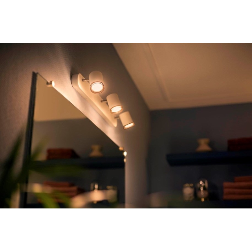 Philips - LED állítható fényerejű fürdőszobai lámpa Hue ADORE 3xGU10/5W/230V IP44 + távirányító