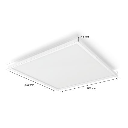Philips - LED dimmelhető mennyezeti lámpa Hue AURELLE LED/39W/230V 2200-6500K 60x60 cm fehér