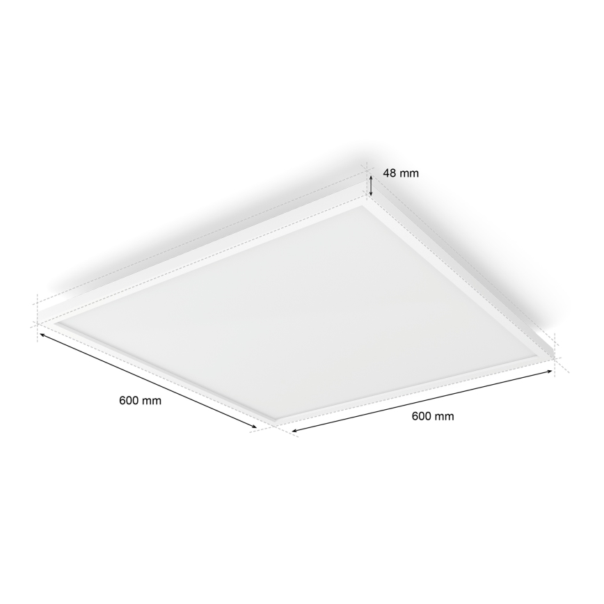 Philips - LED dimmelhető mennyezeti lámpa Hue AURELLE LED/39W/230V 2200-6500K 60x60 cm fehér