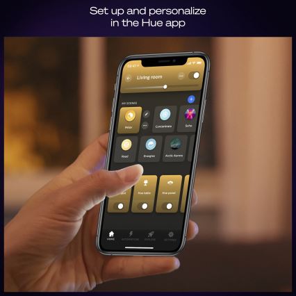 Philips - LED dimmelhető mennyezeti lámpa Hue AURELLE LED/39W/230V 2200-6500K 120x30 cm fekete