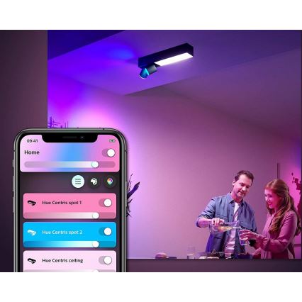 Philips - LED RGBW Dimmeres Hue CENTRIS spotlámpa LED/11W/230V + 2xGU10/5,7W