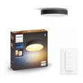 Philips - Hue dimmelhető LED mennyezeti lámpa LED/9,6W/230V 2200-6500K átm. 261 mm fekete + távirányító