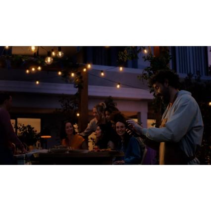 Philips - LED RGBW Hosszabbítható, fényerőszabályozható kültéri fényfüzér Hue FESTAVIA 30×LED 21 m IP65