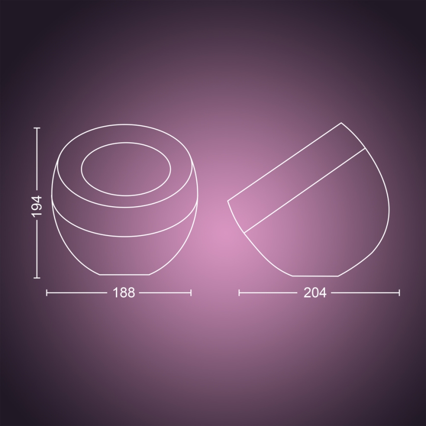 Philips - LED RGB állítható fényerejű asztali lámpa Hue IRIS LED/8,2W/230V 2000-6500K arany