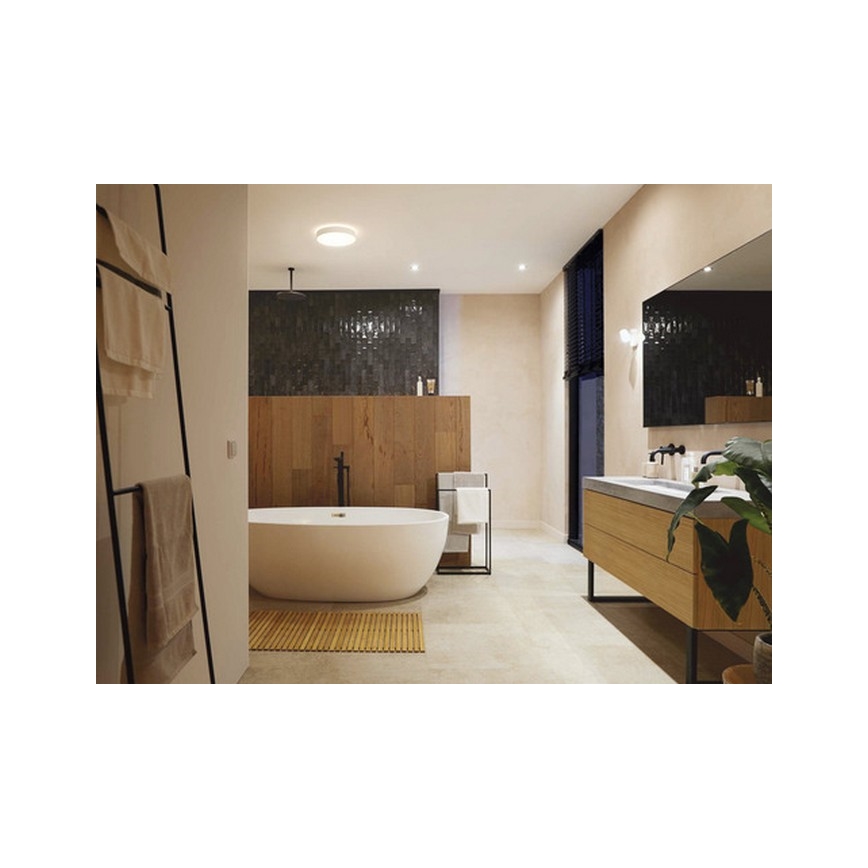 Philips - LED állítható fényerejű fürdőszobai lámpa Hue DEVERE LED/33,5W/230V IP44 átm. 425 mm 2200-6500K + távirányító