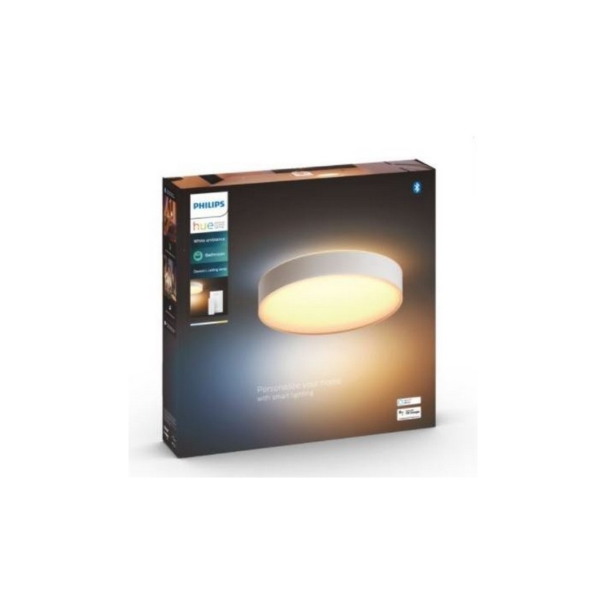 Philips - LED állítható fényerejű fürdőszobai lámpa Hue DEVERE LED/33,5W/230V IP44 átm. 425 mm 2200-6500K + távirányító