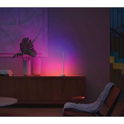 Philips - Hue SIGNE LED asztali lámpa, állítható fényerő, RGB, LED/12W/230V, 2000-6500K, fehér