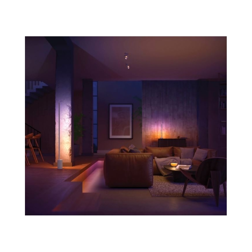 Philips - Hue SIGNE LED asztali lámpa, állítható fényerő, RGB, LED/12W/230V, 2000-6500K, fehér