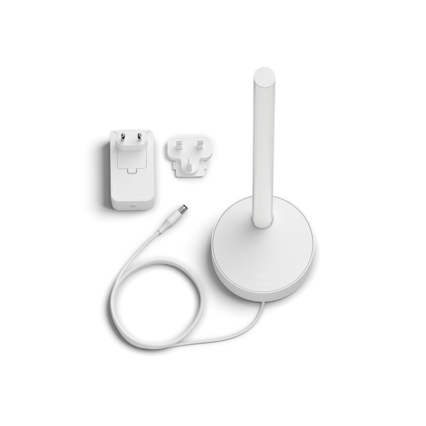 Philips - Hue SIGNE LED asztali lámpa, állítható fényerő, RGB, LED/12W/230V, 2000-6500K, fehér