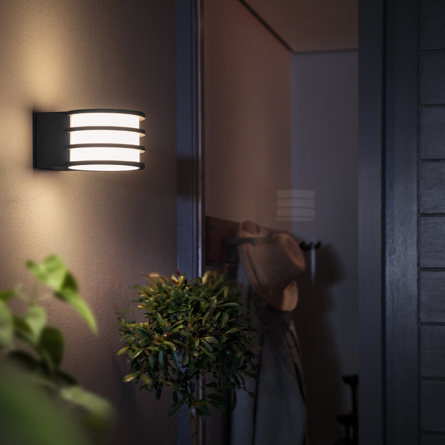 Philips - LED RGB dimmelhető kültéri fali lámpa Hue LUCCA 1xE27/8,1W/230V 1000-20000K IP44