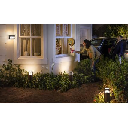 Philips - LED RGB dimmelhető kültéri fali lámpa Hue LUCCA 1xE27/8,1W/230V 1000-20000K IP44