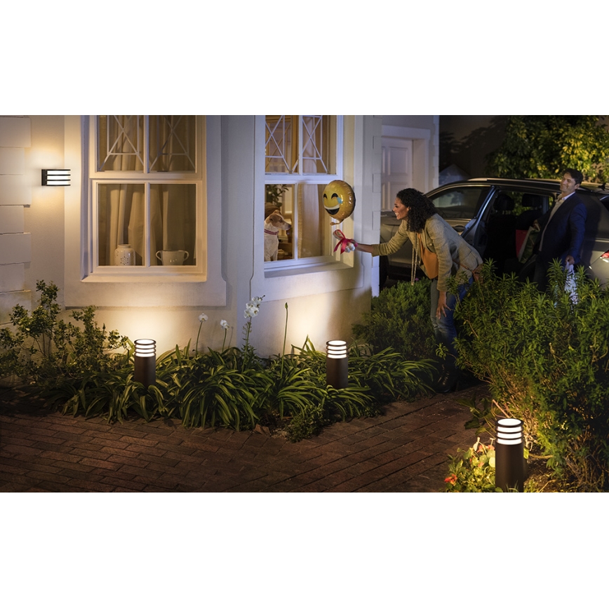 Philips - LED RGB dimmelhető kültéri fali lámpa Hue LUCCA 1xE27/8,1W/230V 1000-20000K IP44